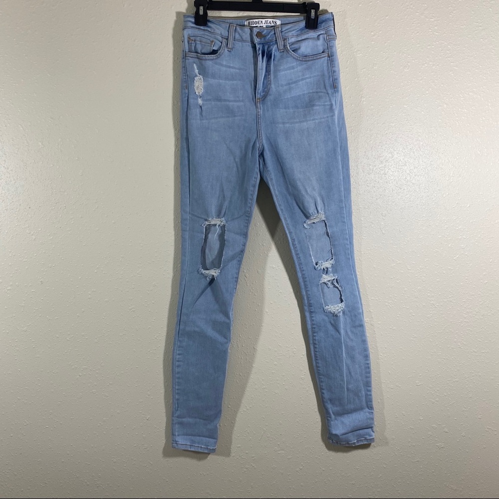 Hidden Skinny Jeans Distressed  30 waist Jeans mid rise made in the USA …